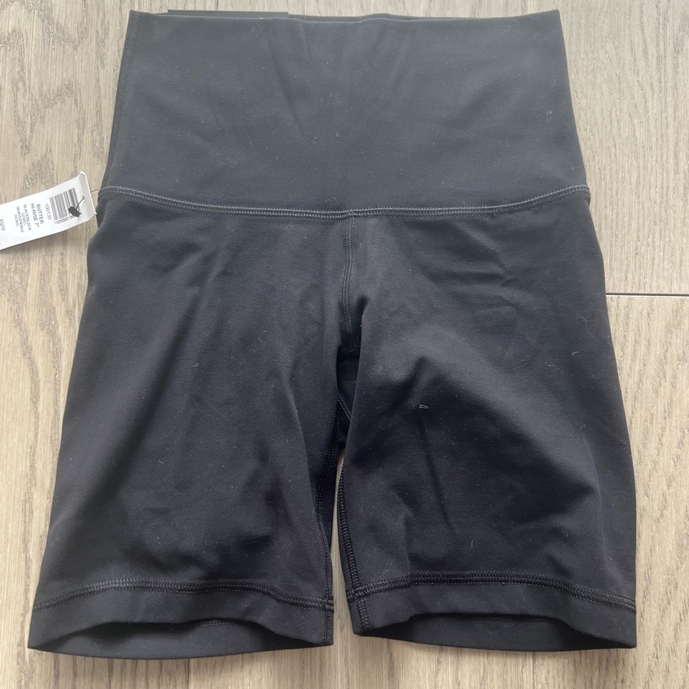 TNA Black Women's Butter Hi- Rise Shorts